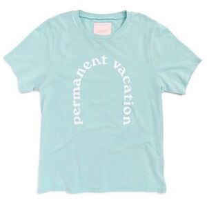 ⛱️🔥ban.do - Blue Permanent Vacation Graphic T-shirt - XL
